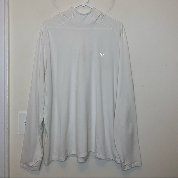 ARCTERYX Men’s Cormac Lightweight Hoody White Arctic Silk Sz XL READ - Picture 3 of 16